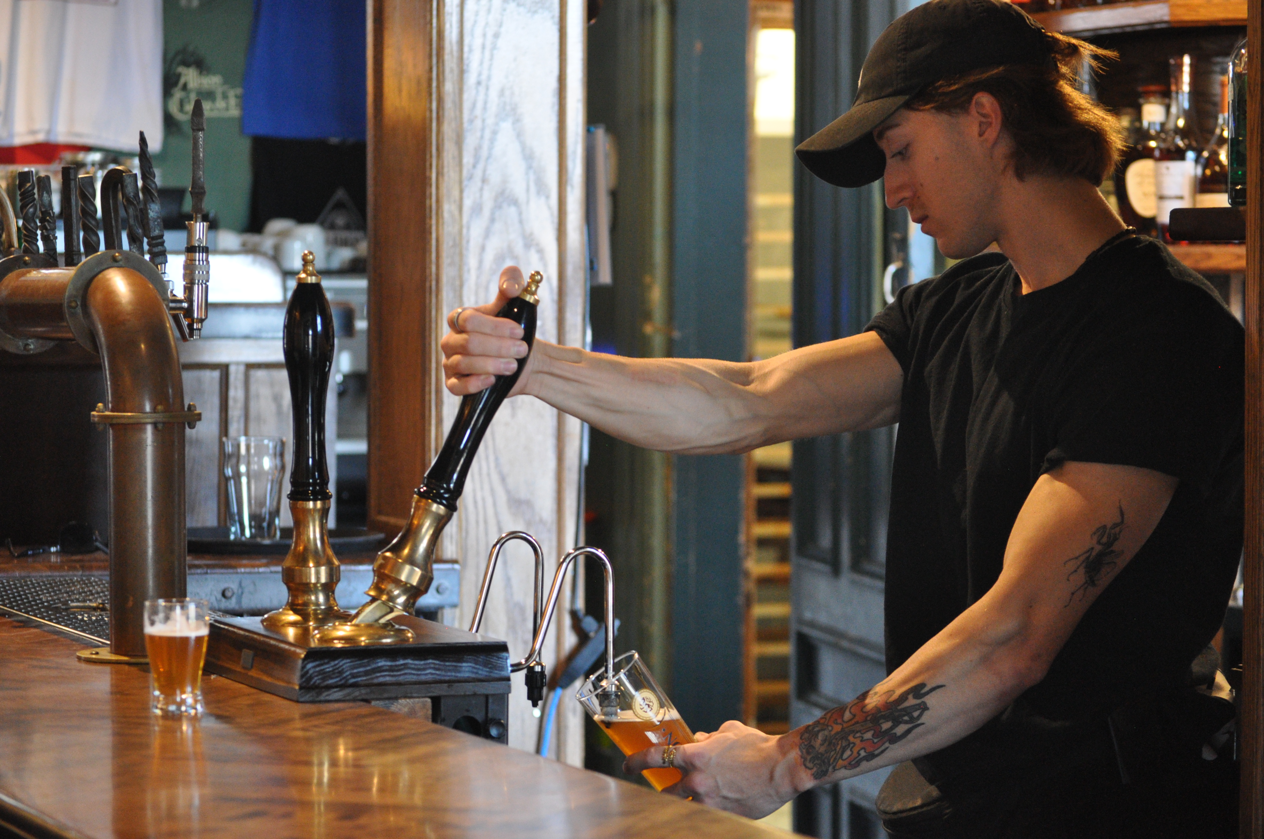 Bière anglaise cask pompe bière Albion