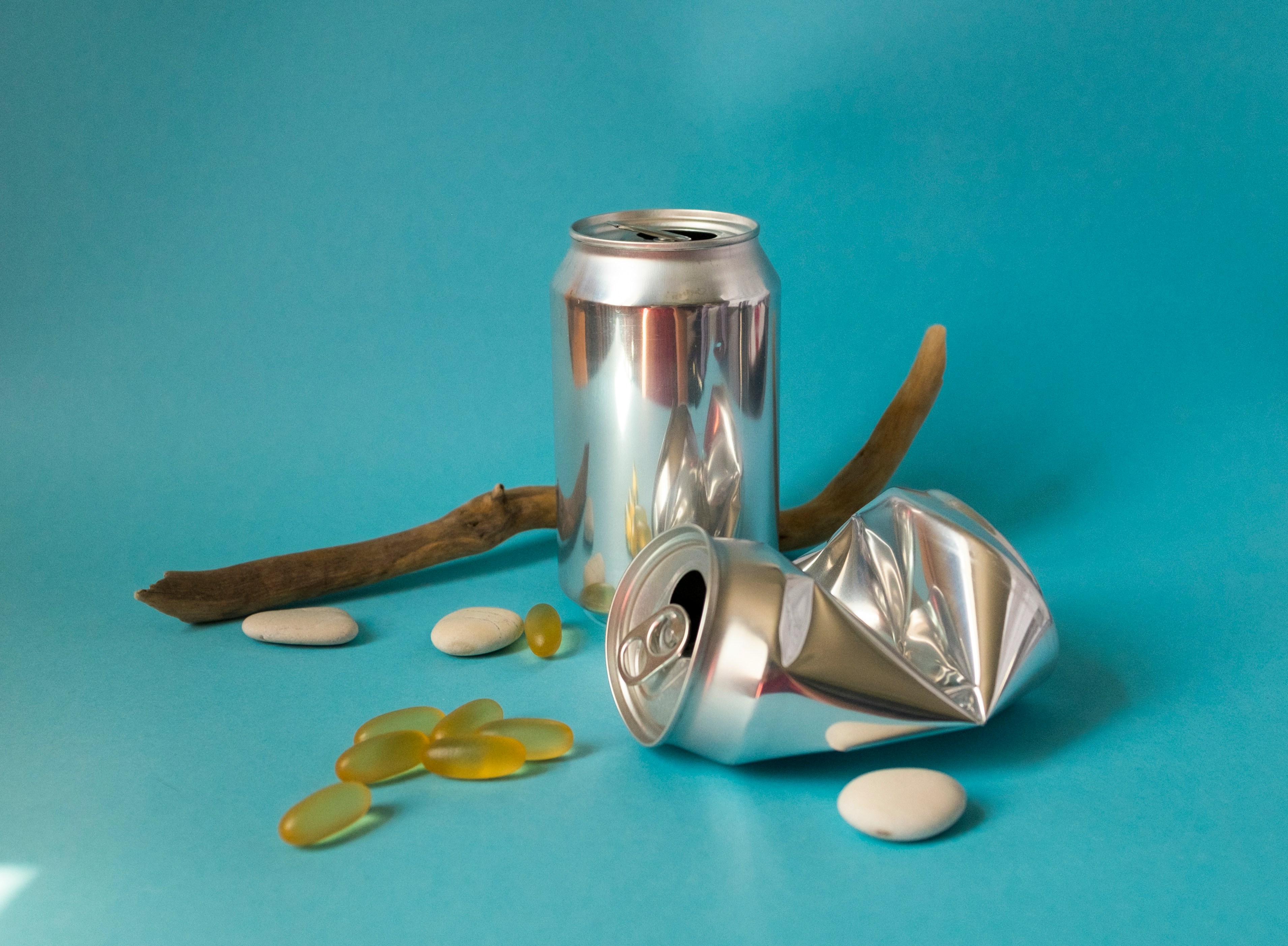 Taris sur l'aluminium impact bière