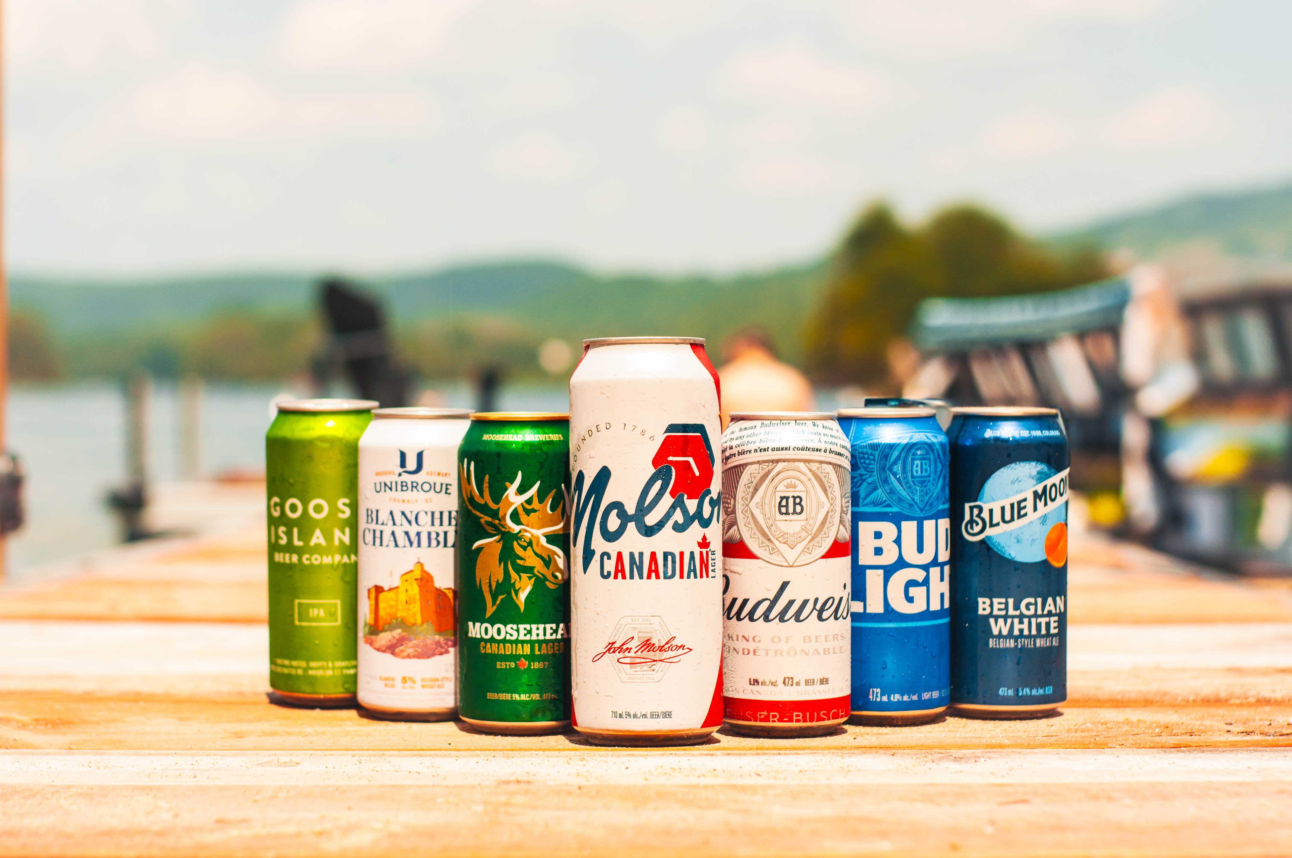 Canada Beer on Patio Coast Summer