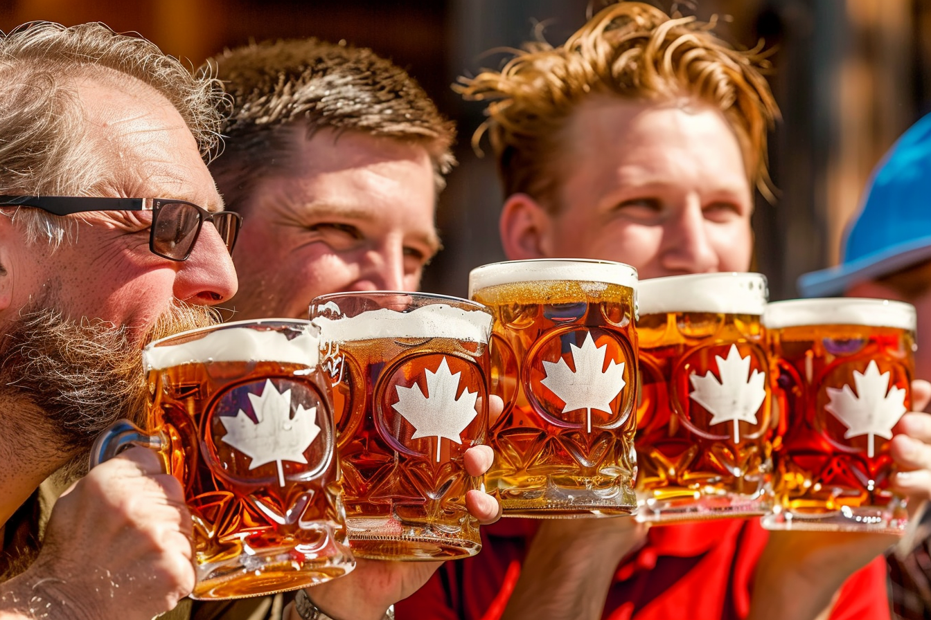 Canadiens boivent bière 100% canadienne
