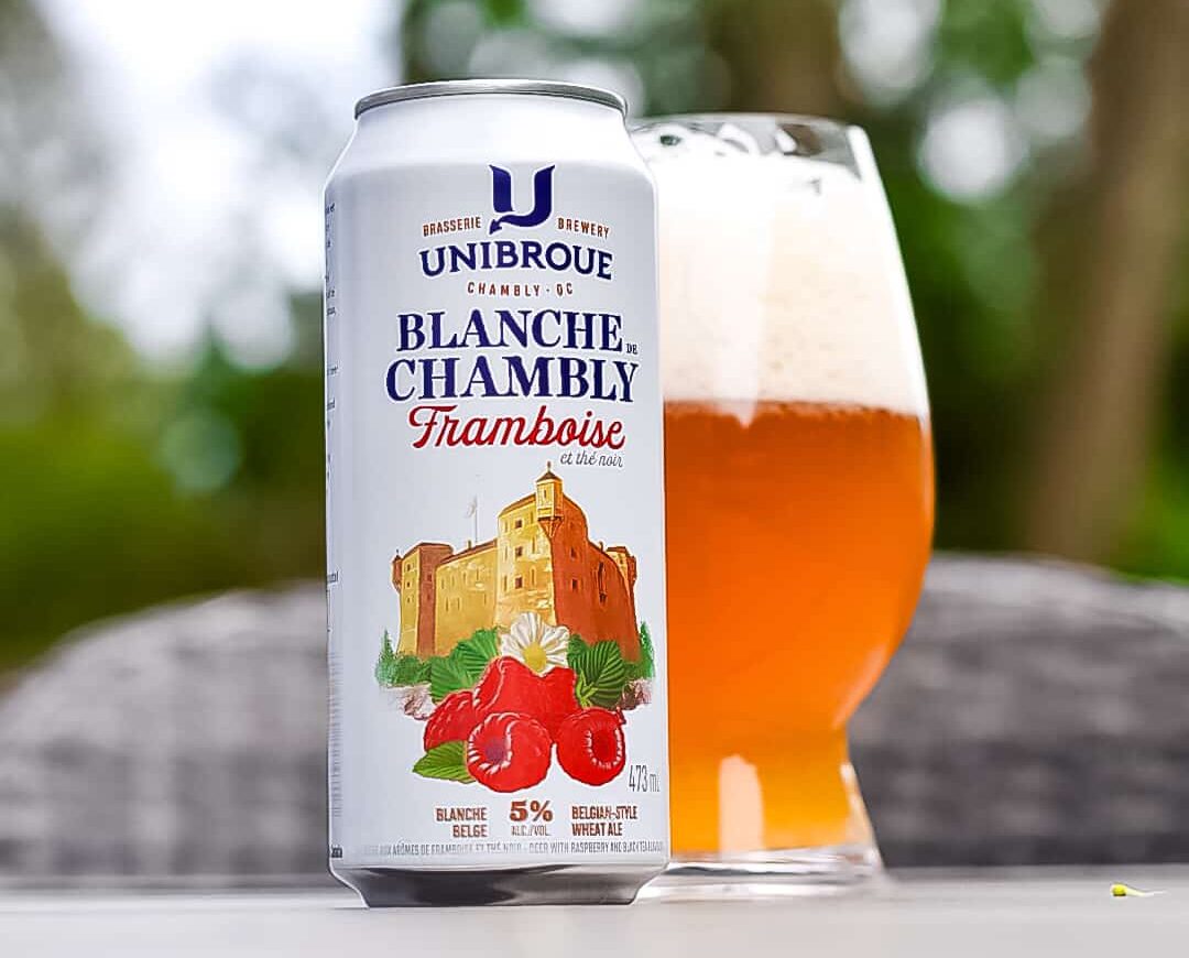 Blanche Unibroue Framboises Thé